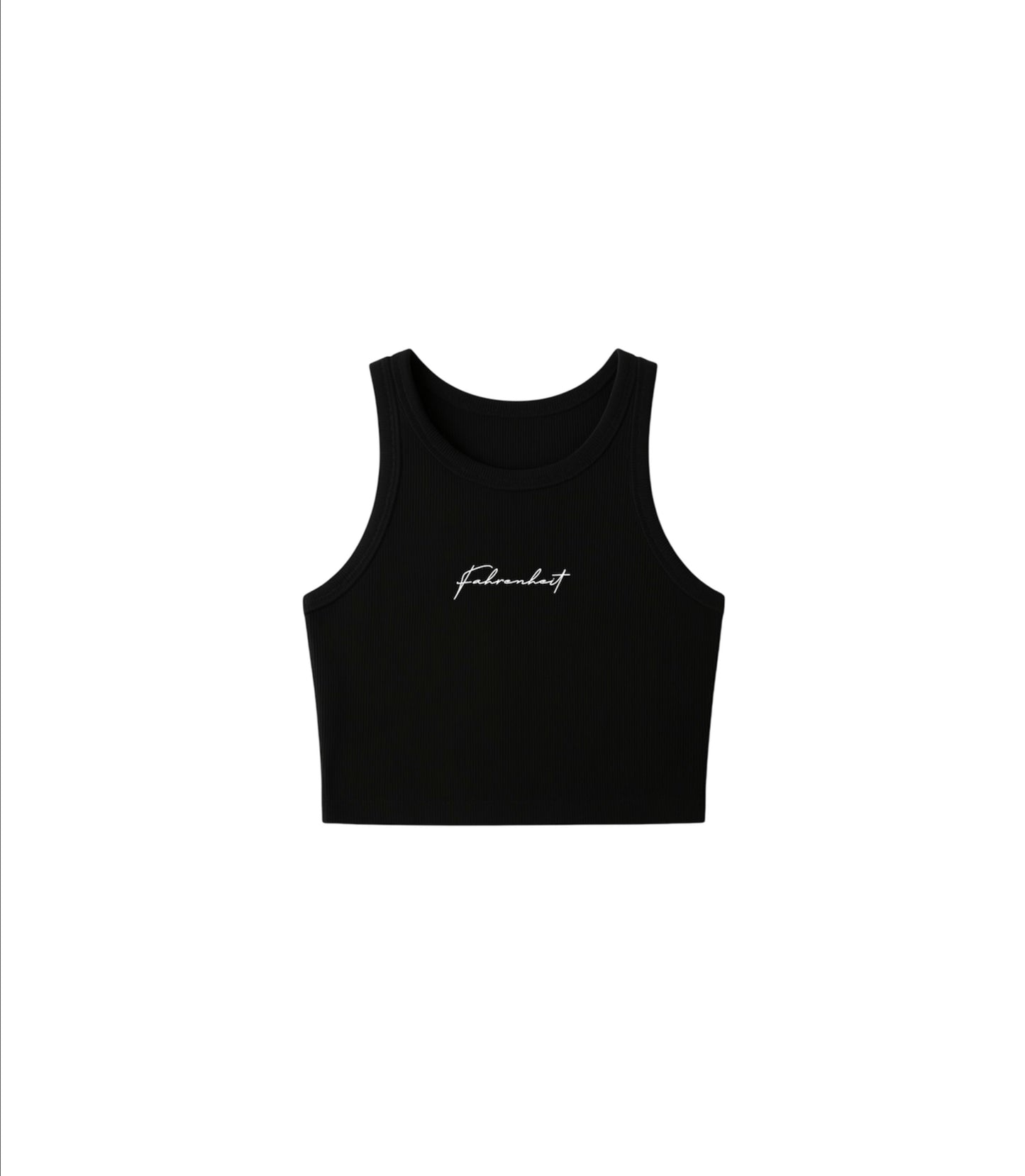 Black Fahrenheit Round Neck Tank-Top