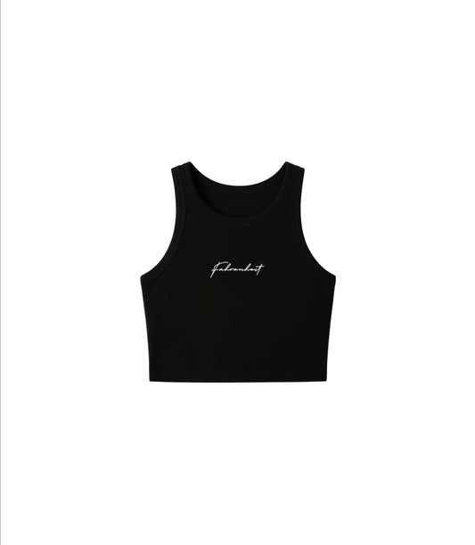 Black Fahrenheit Round Neck Tank-Top
